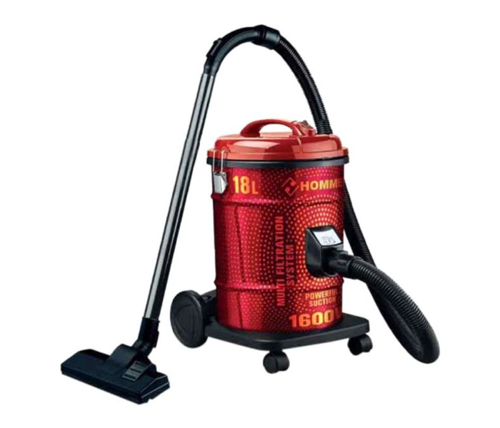 Hommer HSA211-07 18 Litre Vacuum Cleaner  - Red and Black - Zoom Image