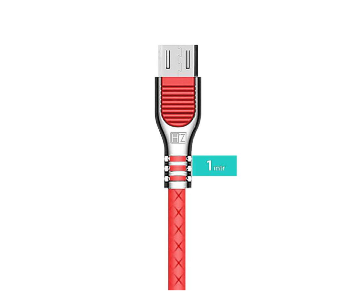 HeatZ ZCS08 1 Meter PVC Material Smart Fast Micro USB Cable - Red - Zoom Image