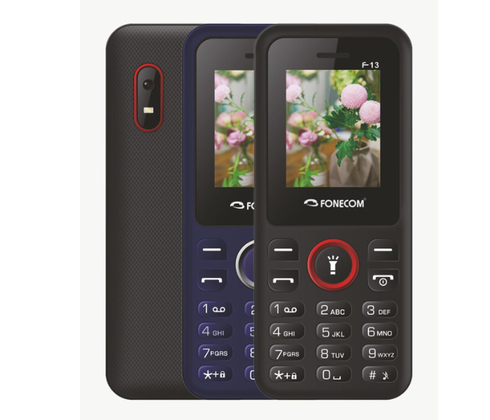 Fonecom F13 Dual Sim Base Phone - Black - Zoom Image