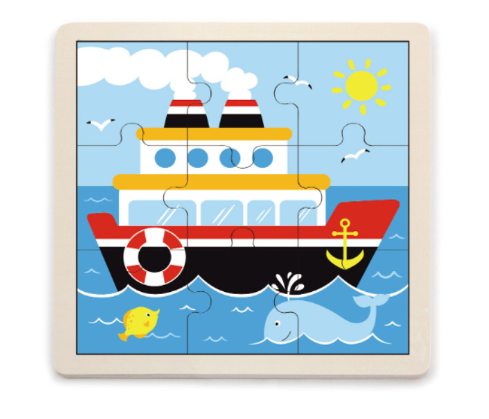 Brytostore BHT51445 9 Pieces Wooden Ship Puzzle - Zoom Image