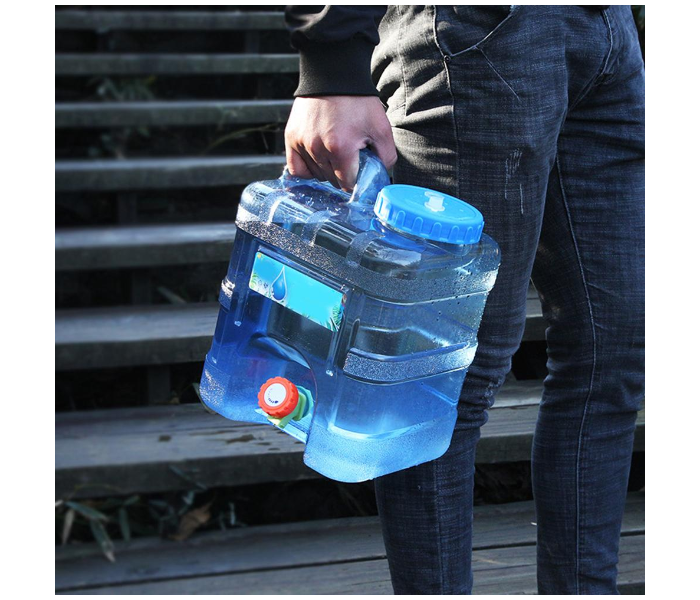 Portable 10 Litre Camping Water Container Dispenser - Blue - Zoom Image 9