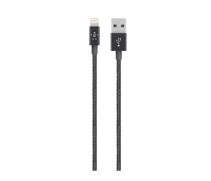 Belkin F8J144BT04 Metallic Lightning to USB Cable - Black - Zoom Image