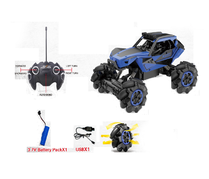 Family Center 10-666-645CA Remote Control Stunt Car 5channel With Charger - Blue - Zoom Image