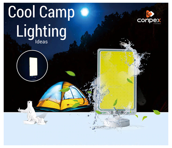 2 in 1 Out Door Camping Emergency Light - Yellow - Zoom Image 2