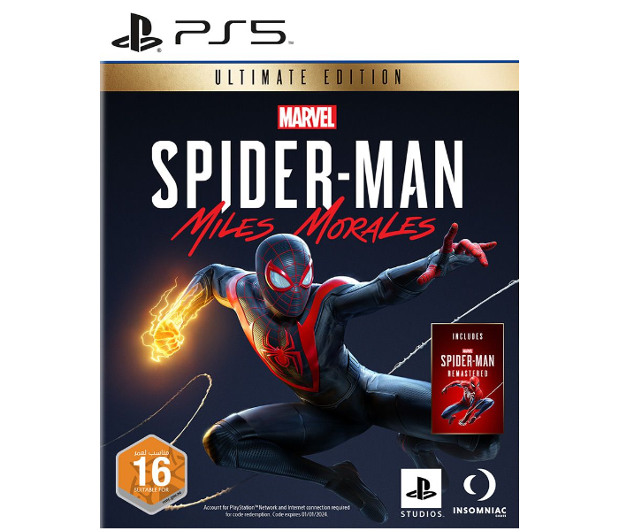 Marvel Spider-Man Miles Morales Ultimate Edition Game for Playstation 5 - Zoom Image