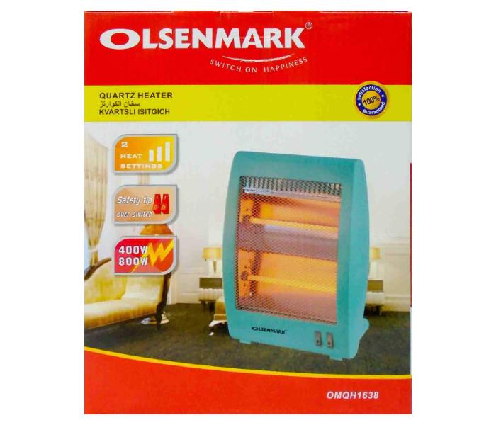 Olsenmark OMQH1638 Quartz Heater - Blue  - Zoom Image 2