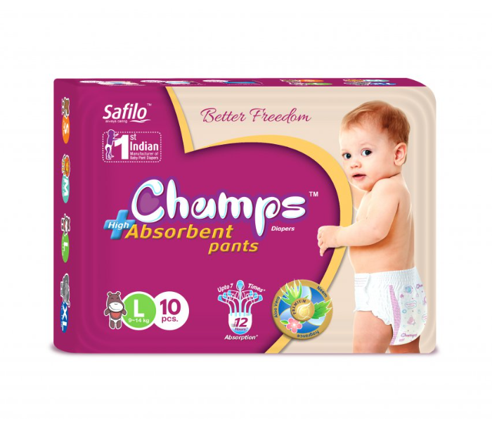 Champs Large 10 Pants Baby Diaper - Zoom Image 1