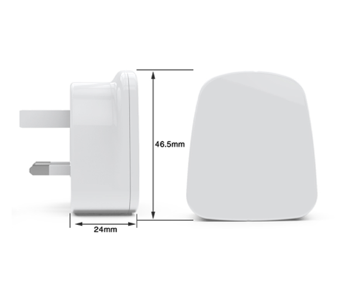 HeatZ ZAS07 Single Port Home Charger with Micro USB Cable - White - Zoom Image 4