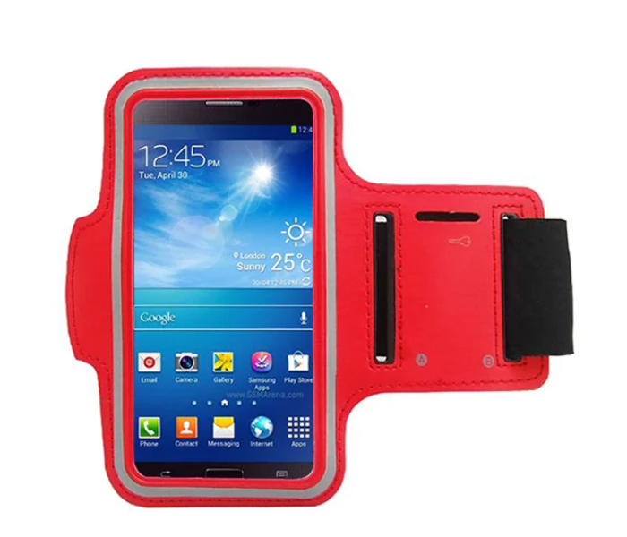 Zooni Running Sports Armband For Smartphones Under 5.5 Inches -Red - Zoom Image