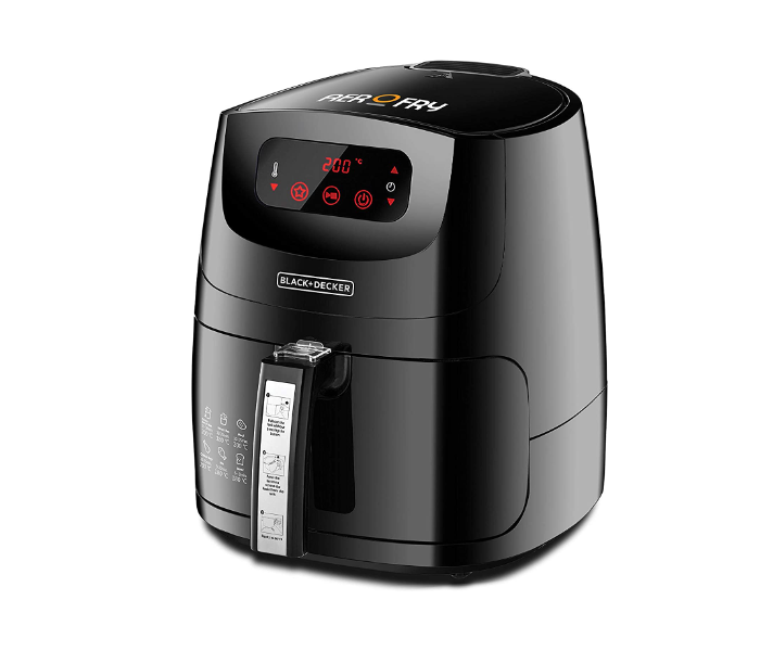 Black and Decker AF600-B5 5 Litre AerOfry 12-in-1 Multifunctional Digital Air Fryer - Black - Zoom Image 1