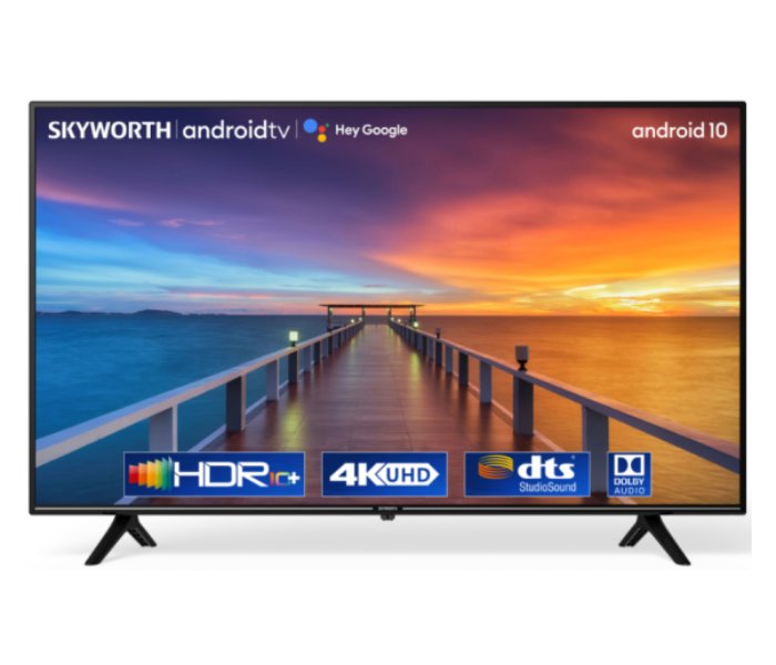 Skyworth 50SUC8300 50 Inch Google Android UHD 4K Smart Shahid TV - Black - Zoom Image 1