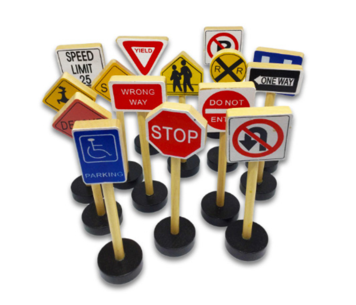 Brytostore BHT50640 Mini Toy Road Signs Set - Zoom Image