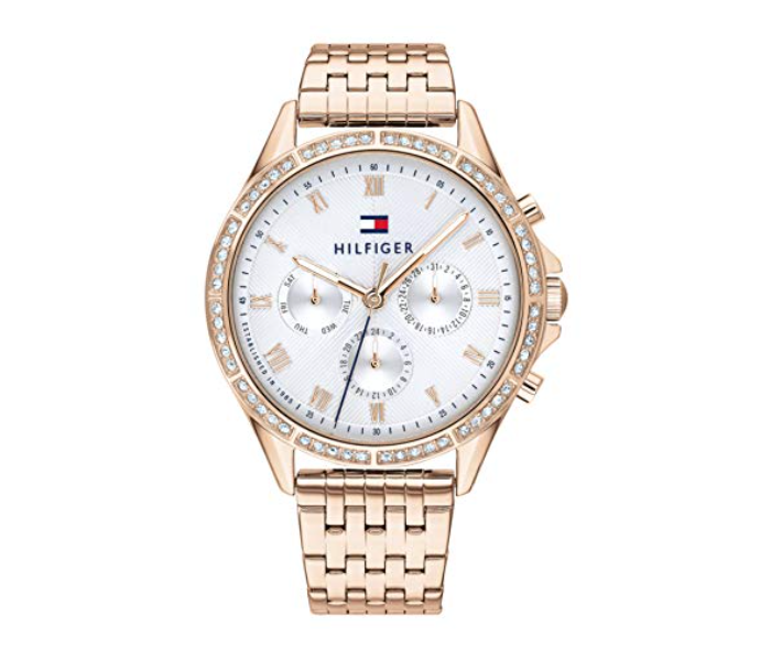 Tommy Hilfiger 1782143 Womens Quartz Chronograph Display and Stainless Steel Strap Watch - Rose Gold - Zoom Image 1