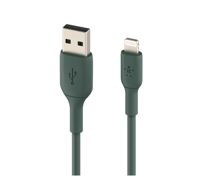 Belkin CAA001bt1MMG Boost Charge Lightning to USB-A Fast Charge Cable 1Meter - Midnight Green - Zoom Image 2