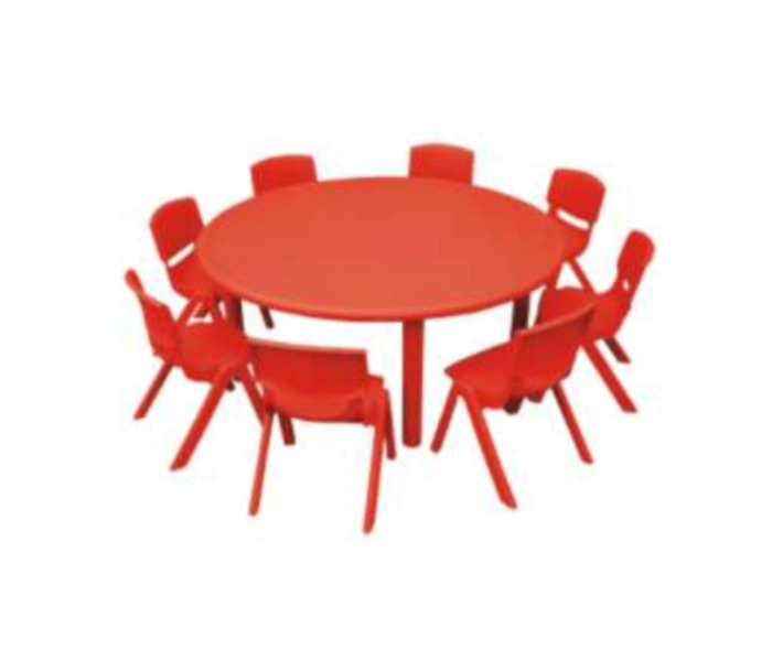 Brytostore BHT50786 Round Row Table - Red - Zoom Image