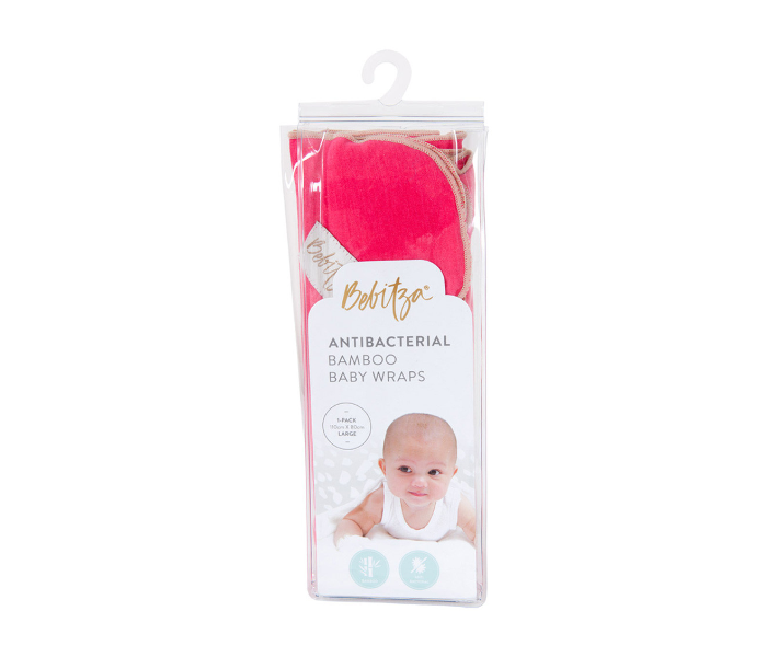 Bebitza Antibacterial Baby Wrap - Dark Pink - Zoom Image