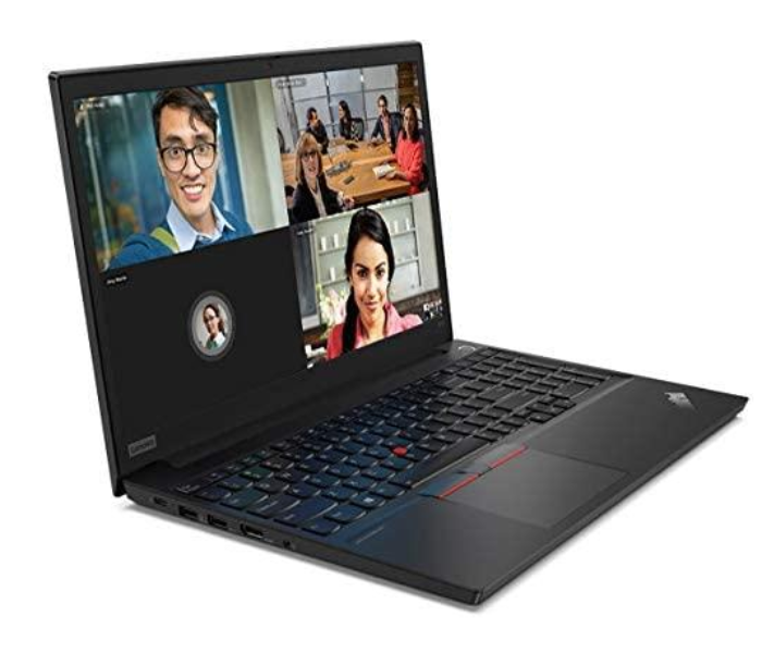 Lenovo ThinkPad E15-20RD0088AD 15.6 inch FHD Intel Core i5 10210U 1.60Ghz 4GB RAM 1TB HDD English-Arabic Keyboard DOS with Free Laptop Bag - Black - Zoom Image 1