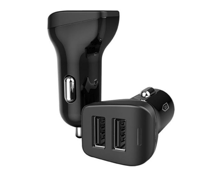 Ibrit Ranger P2 2 Port USB Car Charger - Black - Zoom Image