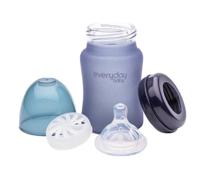 Everyday Baby 150ml Glass Heat Sensing Baby Bottle - Blueberry - Zoom Image 2