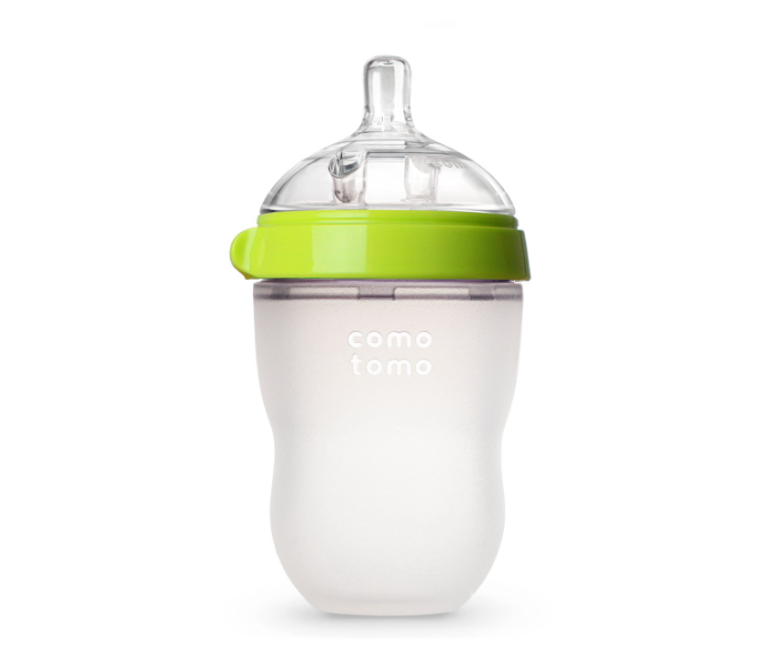 Comotomo 236 ml Natural Feel Baby Bottle - Green - Zoom Image 1