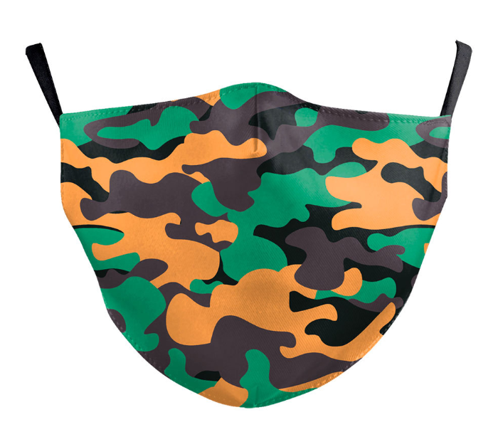 TMH-066 Washable Army Mixed Camo Cloth Face Mask - Zoom Image