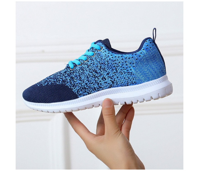 Fashion Breathable Walking Flat Sneakers EU 39 For Women - Blue(JA140) - Zoom Image