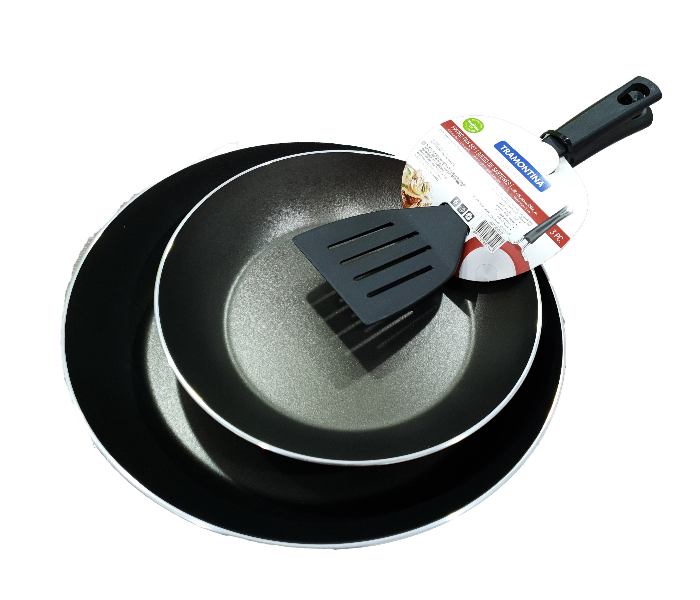 Tramontina Fry Pan Set - Black - Zoom Image 1