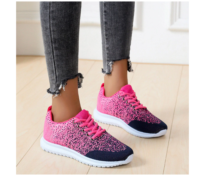 Fashion Breathable Walking Flat Sneakers EU 39 For Women - Pink(JA140) - Zoom Image 2