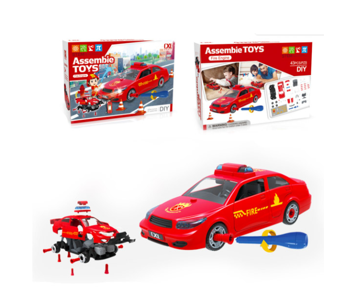 Brytostore BHTCLS20054 43 Pieces Fire Engine Assemble Toys - Zoom Image