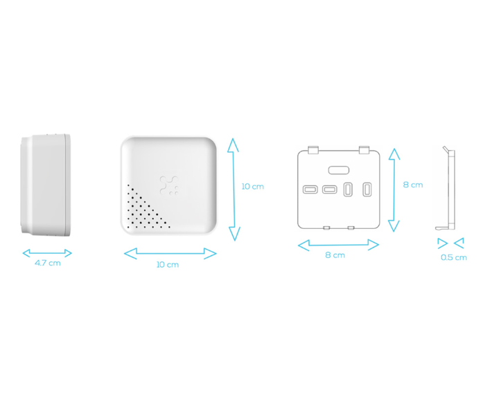 Subol Samam Smart LPG Gas Sensor Gas Leakage Detects - White - Zoom Image 1