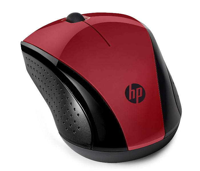 HP 7KX10AA 220 RF Wireless Optical Mouse - Red Matte - Zoom Image 2