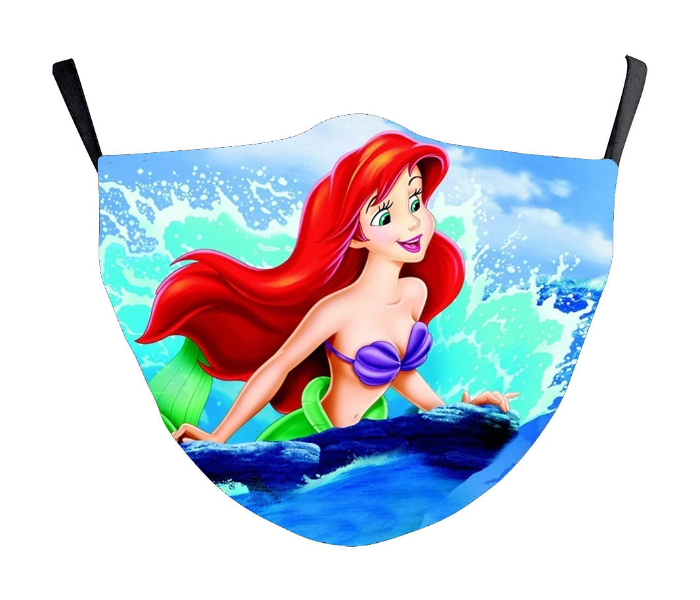 TMH-084 Washable Cloth Little Mermaid Face Mask - Zoom Image