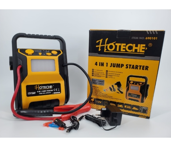 Hoteche 690101 4 in 1 Jump Starter - Black and Yellow - Zoom Image