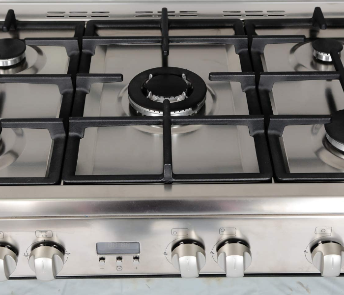 Akai 9060TBFS 90X60cm 5 Gas Burner Stainless Steel Cooking Range- Silver - Zoom Image 4