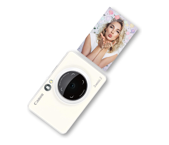 Canon Zoemini S Instant Camera Printer - Pearl White - Zoom Image 1