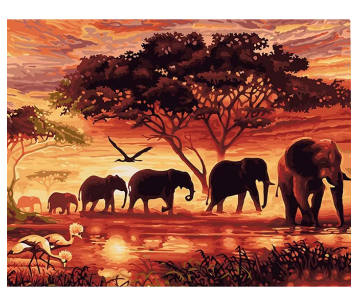 Wildlife DIY 2007 Canvas Painting  - Zoom Image 1