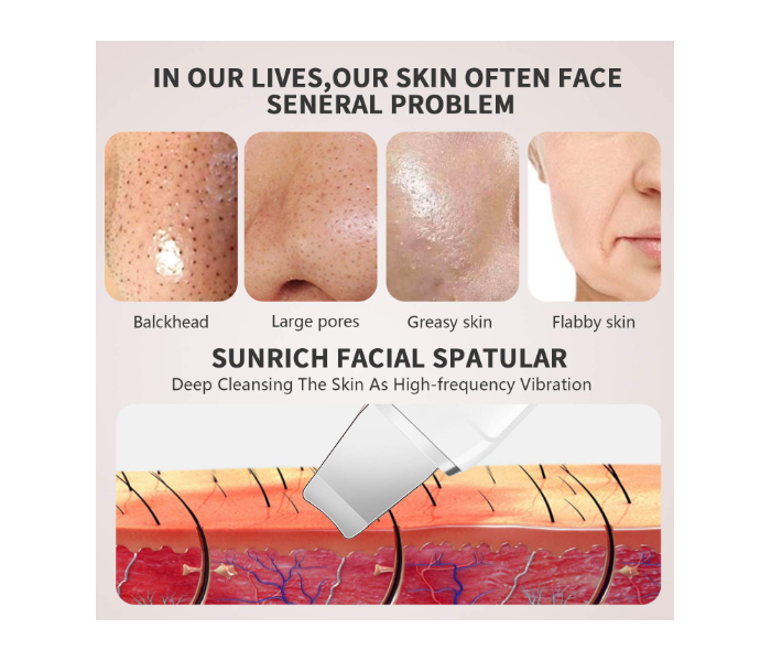 Sunrich Facial Spatula to Remove Blackheads and Acne - White  - Zoom Image 3