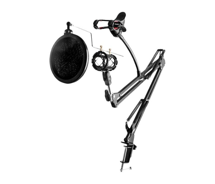 Jongo NTE-25 Professional Studio Mic Stand With Filter and Mobile Stand - Black - Zoom Image