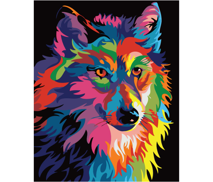 Colorful Fox DIY 3007 Canvas Painting  - Zoom Image 1