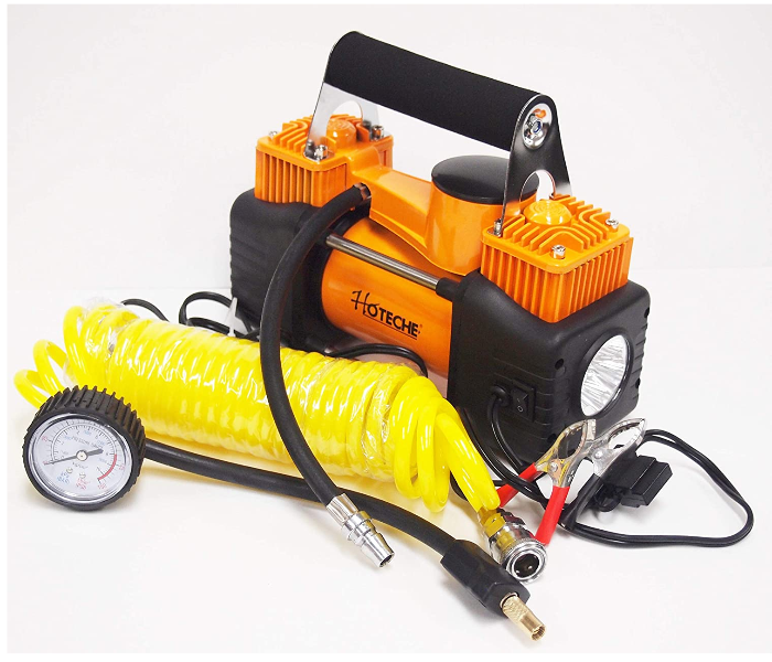 Hoteche 690005 Heavy Duty Mini Air Compressor - Yellow - Zoom Image 1