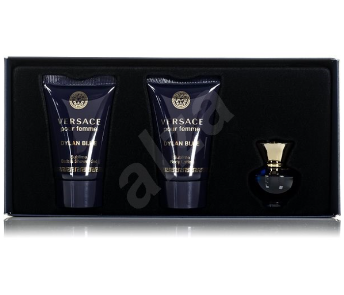 Versace Dylan Blue Gift Set EDT 5ml Shower Gel 25ml and Body Lotion 25ml - Zoom Image 3