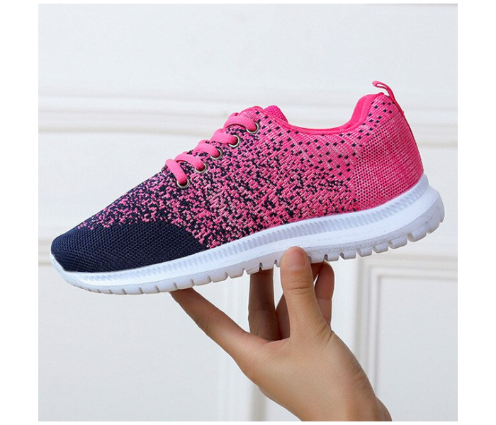 Fashion Breathable Walking Flat Sneakers EU 36 For Women - Pink(JA140) - Zoom Image 1