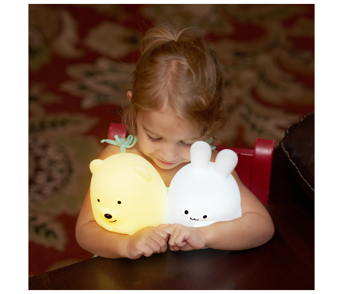 Lumipets Remote Control Bear Nightlight Toy for Kids - White - Zoom Image 4