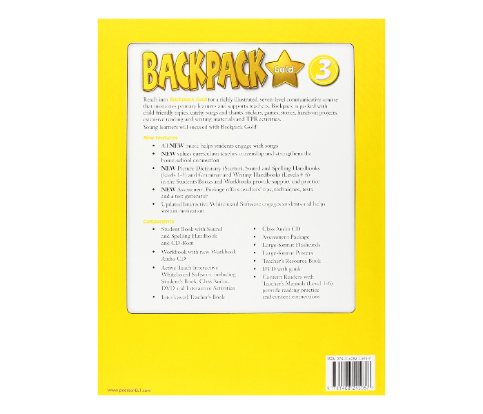 Backpack Gold 3 Student Book with Sound and Spelling Handbook and CD ROM - Zoom Image 2