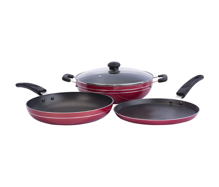 Impex KTF 444 3 Pieces Non Stick Induction Bottom Cookware Set - Zoom Image 1