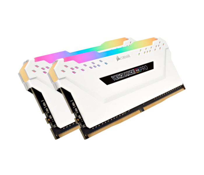 Corsair CMW16GX4M2D3600C18W Vengeance RGB PRO 16GB DDR4 DRAM 3600MHz C18 Memory Kit - White - Zoom Image 1