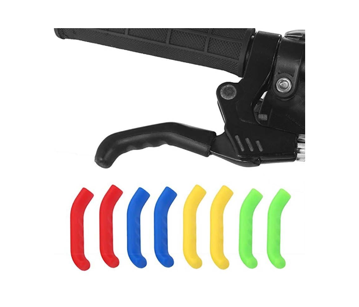 OEM 2 Piece Bicycle Lever Grips Protectors Cover Silicone Sleeve MTB Bike - Pink - Zoom Image