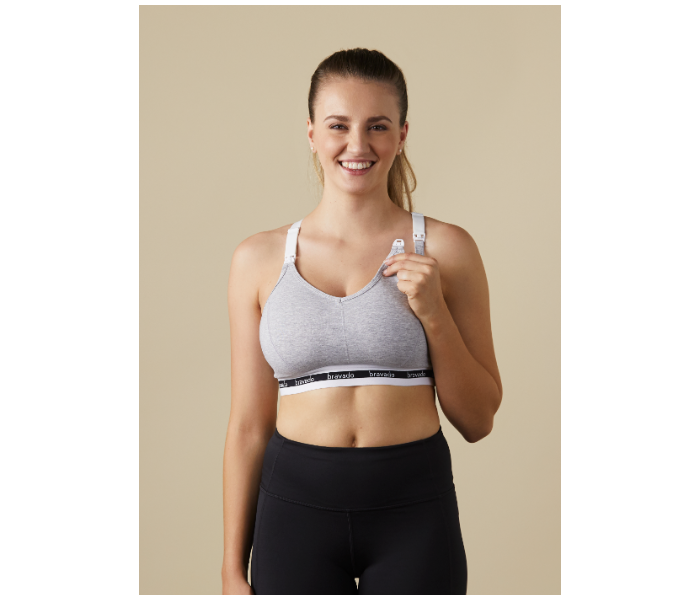 Bravado Original Full Cup Nursing Bra Medium - Dove Heather - Zoom Image 3