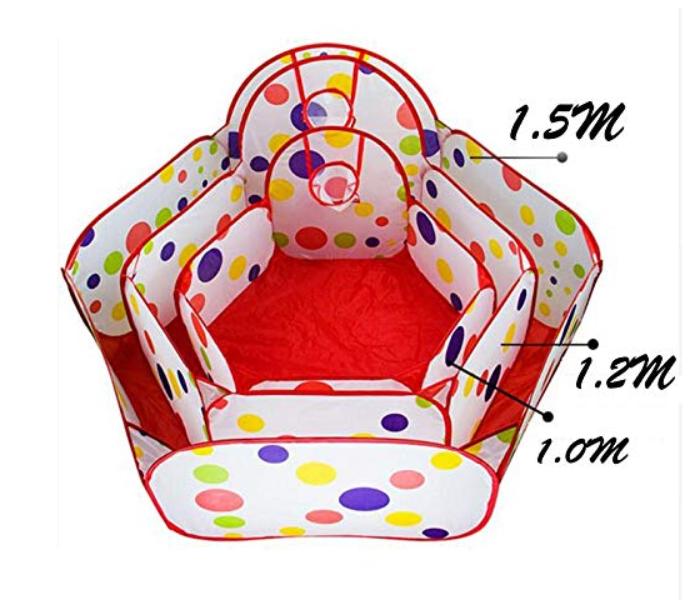 Vavas BPL02 Children Baby Playpens Safety Tent - White and Red - Zoom Image 2