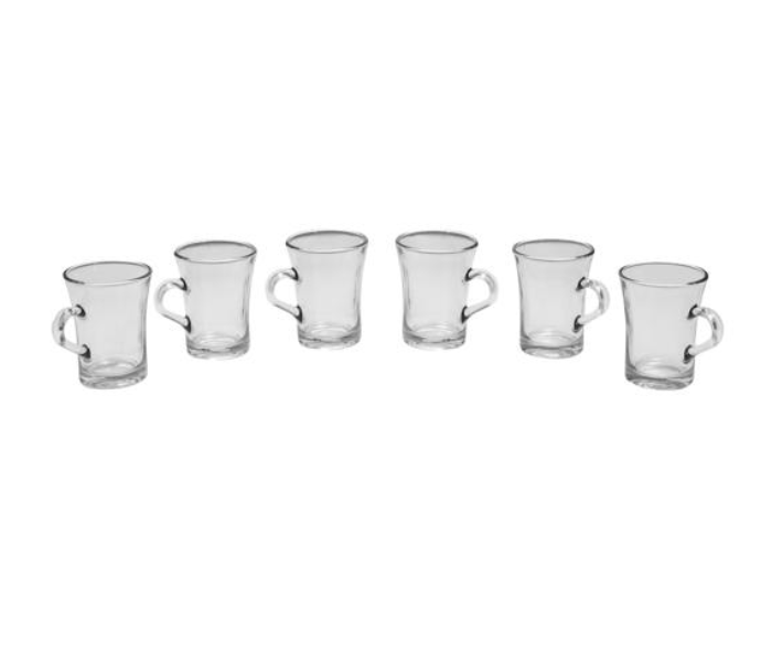 Royalford RF9685 6 Pieces Istikana Lemon Cup Set - Transparent  - Zoom Image 2